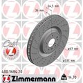 Zimmermann Brake Disc - Standard/Coated, 400.3684.20 400.3684.20